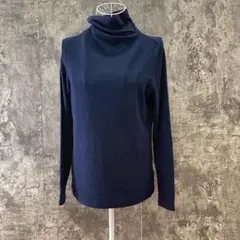✨RENAULT✨ルノー♡長袖カットソー♡タートルネック♡シンプル♡紺(9)