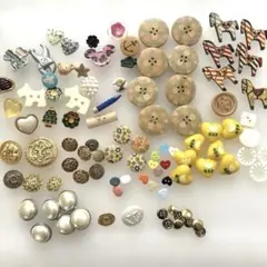 レトロ ボタン 大量 まとめ売り パール馬ハート犬金