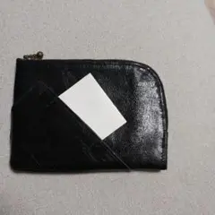手作り本皮カード&小銭入れファスナー付き