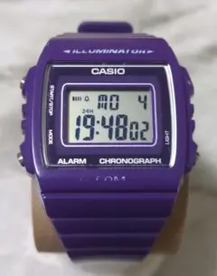 CASIO ILLUMINATOR パープル デジタル時計