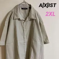 A[X]IST ポリエステル シャツ 半袖 2XL