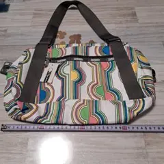 LeSportsac カラフルストライプ ハンドバッグ
