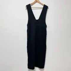 AUNT MARIE'S アントマリーズ　Vネックロングジャンスカ　ブラック