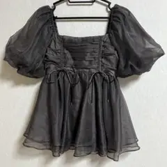 SNIDEL シアーチュニックブラウス