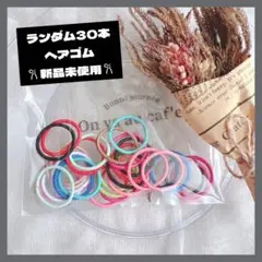 【0808】ランダム＊小さめ ヘアゴム 30本セット キッズ ハンドメイド