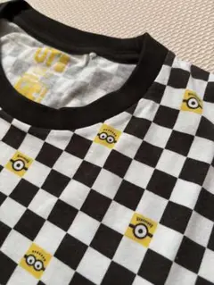 UNIQLO UTミニオン チェック柄 Tシャツ　メンズ Ｍ