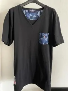 Psycho Bunny Vネック Tシャツ カモ柄