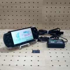 動作品/点検・整備済み psp3000 本体 ピアノ・ブラック（付属品あり）③