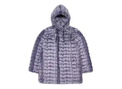 22SS シュプリーム フォックス ファーフーデッドコート XL パープル