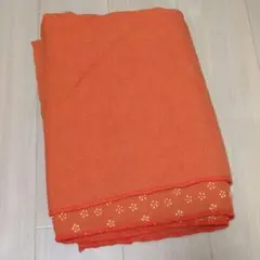 ヨガマットタオル オレンジ色 滑り止め 約173×65