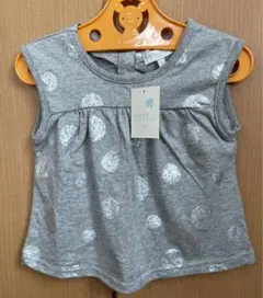 新品未使用　ドットが可愛いアースのプリントTシャツ95cm★