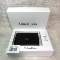 美品 カルバンクライン Calvin Klein ブラック コインケース レザー