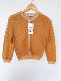ZARA ザラ　メッシュ　シアー　カーディガン