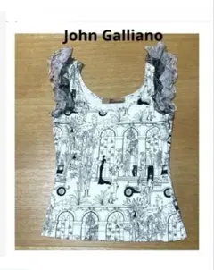 ・galliano camisole ジョンガリアーノ　キャミソール　　ピンク galliano camisole ジョンガリアーノ キャミソール ピンク トップス