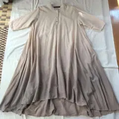 mizuiroind グラデーション バンドカラー フレアワンピース☆美品