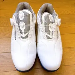 【美品】ブリヂストン ゴルフシューズ 白×レッド SHG900 27.0
