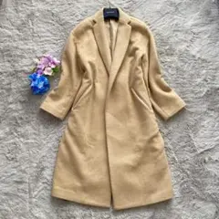 Plage ガウンコート ロング チェスター ベージュ 辺見えみり着 Mサイズ