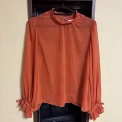 To b. by agnes b. シースルー　ブラウス レッド 38