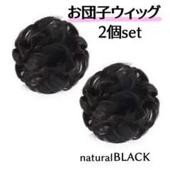 ブラック ポイントウィッグ 2個セット