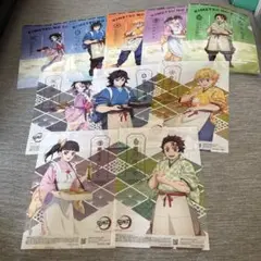 セブンイレブン×鬼滅の刃・A4クリアファイル全５種＋クリアシート全５種コンプ品