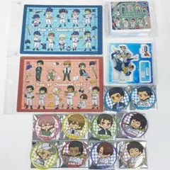 新品「ダイヤのA act II」缶バッジ10種コンプリートセット/クリアケース等