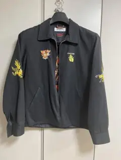 良品　ルードギャラリー　ジャケット　スカジャン　音ジャン　スカル　虎　刺繍　3 RUDE GALLERY STONED TIGER x MARIA SOUVENIR JACKET | RUDO-WEB