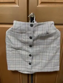 チェック柄タイトスカートとピンクスカート 2点セット