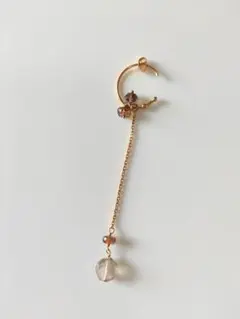 sweetpea ロングチェーンフープピアス スイートピー