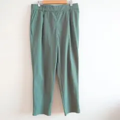 NAVY テーパードパンツ 2L 緑 ゆったり ストレッチ 大きいサイズ