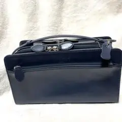 Maturi コードバンネイビー レザーバッグ