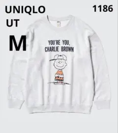 1186 【美品】UNIQLO ピーナッツ スウェットシャツ チャーリーブラウン