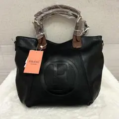 【新品】FIRANO トートバッグ　ハンドバッグ　ブラック