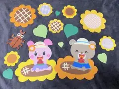 壁面飾り 夏 壁面 8月 ひまわり 保育 幼稚園 保育園 施設