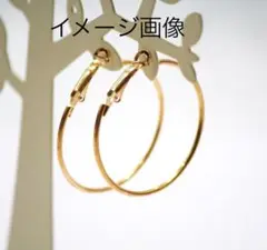 フープ ピアス ゴールド