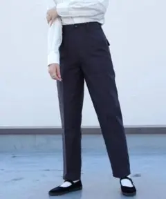 極美品☆THE SHINZONE ベイカーパンツ センタープレス 紺
