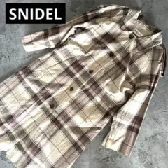 SNIDEL スナイデル トレンチコート チェック サイズ1 ライナー付き