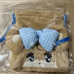 【mikko characters もふもふ巾着】ラテ ミッコ 大人気 フェイス