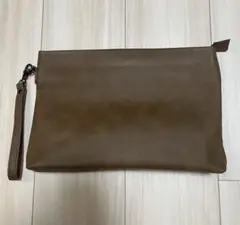 【匿名配送】ブラウン クラッチバッグ