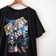 【即発】美品 俺のヒーローアカデミア 半袖Tシャツ 黒　XL　4502