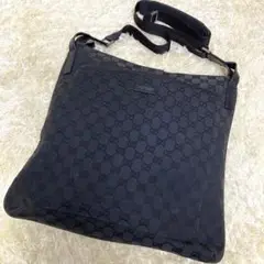 美品 グッチ GUCCI ショルダーバッグ サコッシュ GGキャンバス