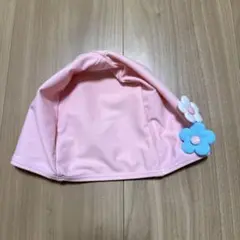 ピンク 花モチーフ 水泳帽 54-58cm