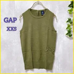 【GAP】 ギャップ (XXS) ニットシャツ ノースリーブ レディース