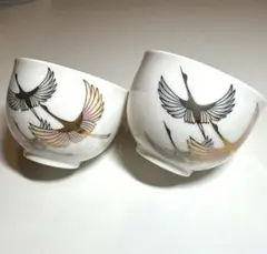 桂由美　創作華窯　湯呑み2個