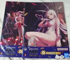 一番くじ NIKKE H賞 クリアポスター J賞 幸運の口づけチャーム ブラン