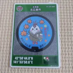 北海道　マンホールカード　北広島市　008