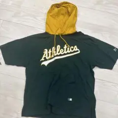 MLB 半袖パーカー　アスレチックス　Lサイズ