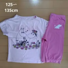 ユニクロパジャマ ムーミン　半袖　半ズボン　125〜135cm