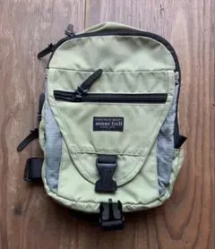 mont-bell モンベル ショルダーバッグ ナイロン ライムグリーン　美品