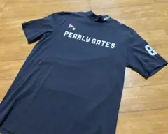 PEARLY GATES 黒 モックネックシャツ