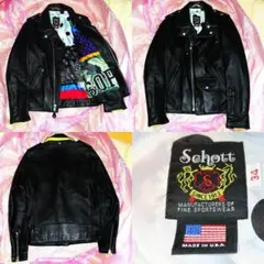 SOPHNET.×Schott ライダースジャケット　未着用 期間限定値下げ 新品 42 XL SOPHNET SCHOTT 19ss レザー